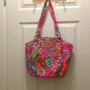 Vera Bradley PETAL PINK Bucket Tote Floral Print